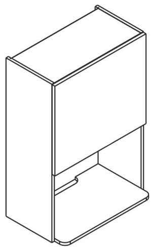 60 Górna szafka do mikrofali wolnostojącej wys. 90 cm