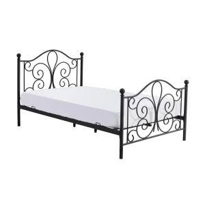 PANAMA 120 cm łóżko metalowe czarny Halmar 1