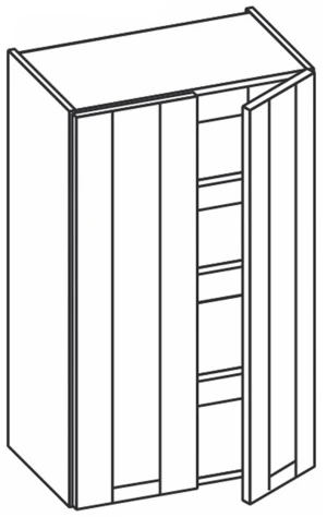 Górna 2-drzwiowa, 3 półki KAM 1