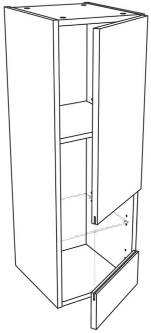 Górna 1 drzwi witryna, wys - 77,1 cm