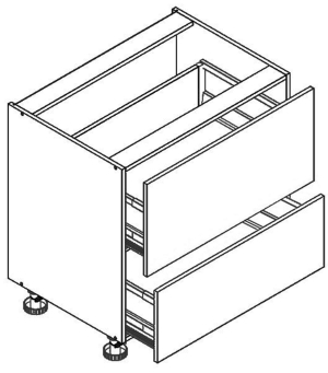 Dolna 2 szuflady (Metabox)