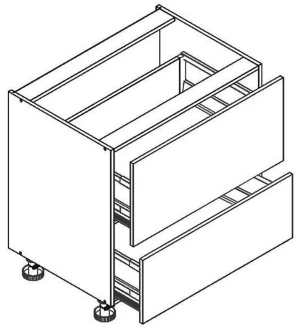 Dolna 2 szuflady (Tandembox TIP-ON) KAM 1
