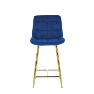 Hoker velvet niebieski (złoty stelaż) Furnitex 2