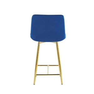 Hoker velvet niebieski (złoty stelaż) Furnitex 4