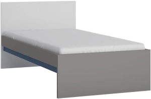 Łóżko z materacem młodzieżowe Laser LASZ01 Zgaszony błękit