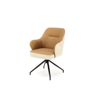 K527 krzesło brązowy / beżowy Halmar 1