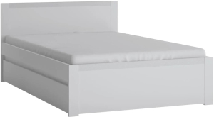 Białe łóżko młodzieżowe z materacem 120x200 Novi NVIZ02