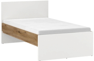 Łóżko pojedyncze z materacem 90x200 cm Ricko RIKZ01