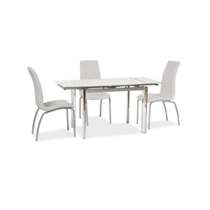 Stół gd019 biały/chrom 100(150)x70