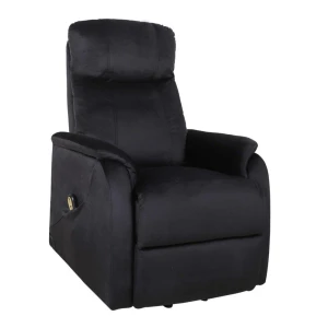 Fotel wypoczynkowy rozkładany elektrycznie (velvet) / czarny Furnitex 1