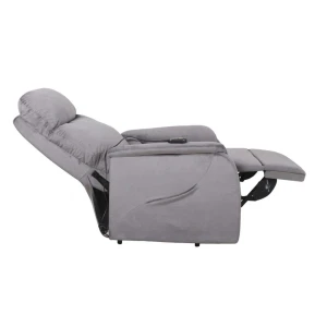 Fotel wypoczynkowy rozkładany elektrycznie (velvet) / szary Furnitex 2