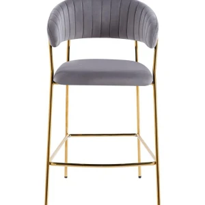 Hoker velvet szary (złoty stelaż) Furnitex 2