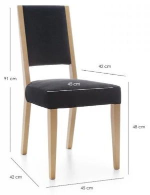 Stół rozkładany 160-200 Cestino VNNT04 + 4 krzesła Bell Meble Wójcik 5