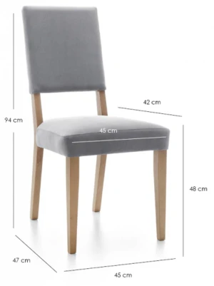 Stół rozkładany 160-200 Cestino VNNT04 + 4 krzesła Coti Meble Wójcik 4