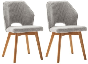 Drewniane krzesła komplet KONDA KR157-MCA-FAN05
