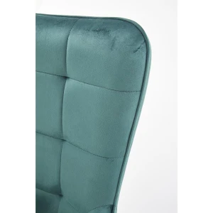 CASTEL 2 fotel wypoczynkowy złoty / ciemny zielony Halmar 7