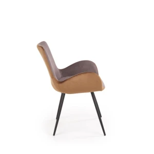 K392 krzesło popielaty / brązowy (2p=4szt) Halmar 5