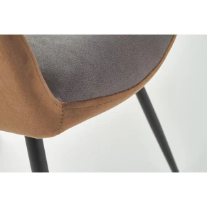 K392 krzesło popielaty / brązowy (2p=4szt) Halmar 12