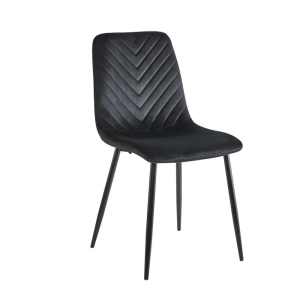 Krzesło velvet (czarne)