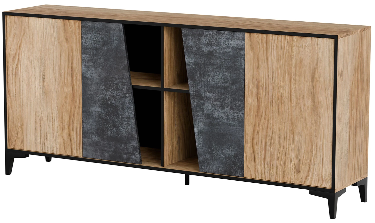 Komoda czterodrzwiowa beton 180 cm Ovo Cama Meble