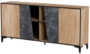 Komoda czterodrzwiowa beton 180 cm Ovo