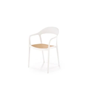 K530 krzesło biały / naturalny Halmar 1