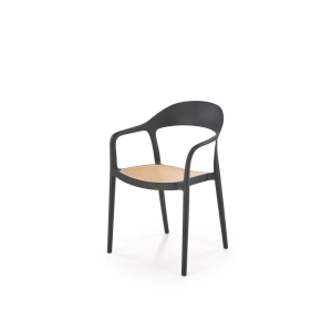 K530 krzesło czarny / naturalny
