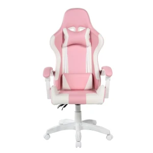 Fotel obrotowy gamingowy (różowo-biały) Furnitex 2