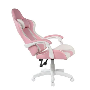 Fotel obrotowy gamingowy (różowo-biały) Furnitex 5