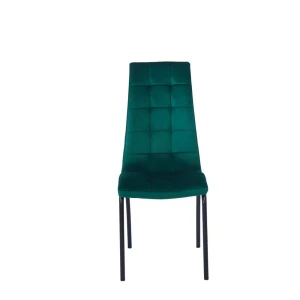 Krzesło velvet (zielone) - czarny stelaż Furnitex 2