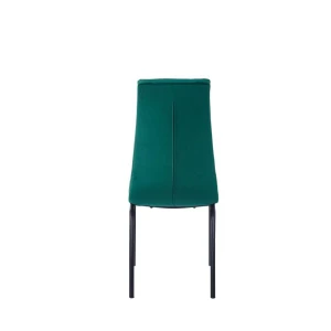 Krzesło velvet (zielone) - czarny stelaż Furnitex 4