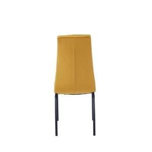 Krzesło velvet (curry) - czarny stelaż Furnitex 4