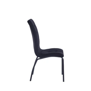 Krzesło velvet (czarne) - czarny stelaż Furnitex 3