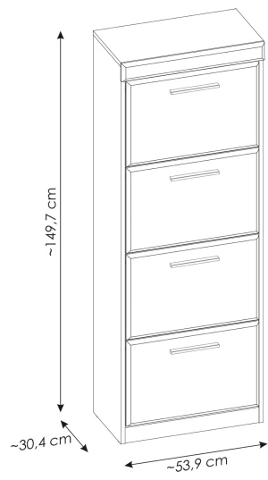 Wysoka komoda 150 cm Grano GRNGK2 Meble Wójcik 3