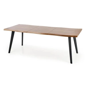 DICKSON stół rozkładany 120-180/80 cm, blat - naturalny, nogi - czarny Halmar 2