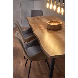 DICKSON stół rozkładany 120-180/80 cm, blat - naturalny, nogi - czarny Halmar 3