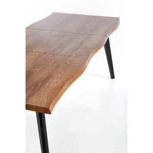DICKSON stół rozkładany 120-180/80 cm, blat - naturalny, nogi - czarny Halmar 14