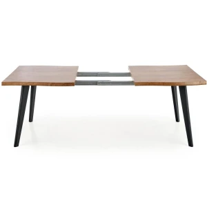 DICKSON stół rozkładany 120-180/80 cm, blat - naturalny, nogi - czarny Halmar 17