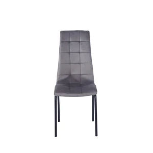 Krzesło velvet (szare) - czarny stelaż Furnitex 2