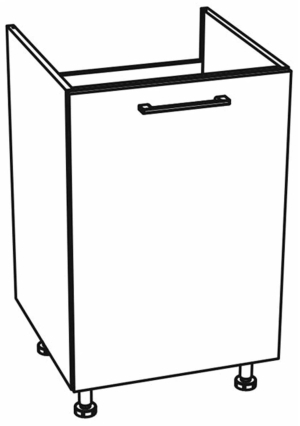 Dolna głęboka jedne drzwi zlewozmywakowa