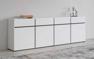 Komoda biała 225 Cross 25 (Biały) Helvetia Meble 5