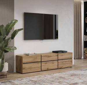Szafka RTV 225 Cross 40 (Dąb Wotan) Helvetia Meble 6