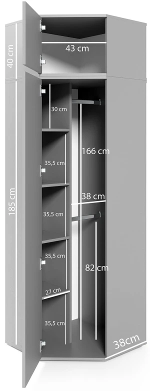 Nowoczesna garderoba Emi 41 PKMebel 5