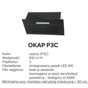 60 Górna głęboka 1 drzwi, zabudowa okapu, wys.90 KAM 3