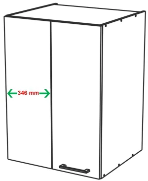 65 Górna zabudowa narożna lewa do szafek o gł 36 cm KAM 2