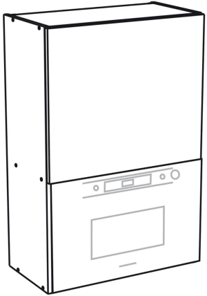 60 Górna szafka z mikrofalą M1C wys. 90 cm KAM 1