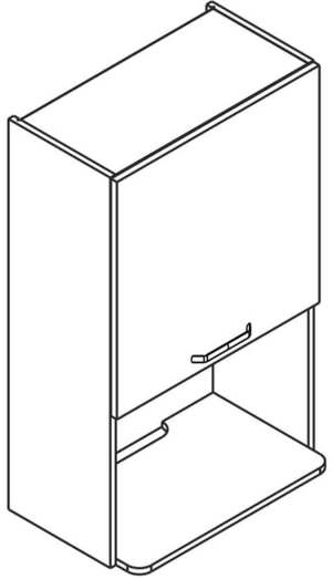 60 Górna głęboka szafka do mikrofali wolnostojącej wys. 100 cm