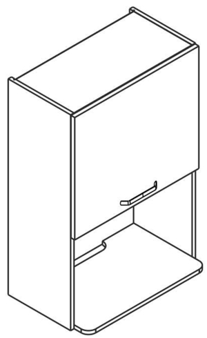 60 Górna głęboka szafka do mikrofali wolnostojącej wys. 90 cm