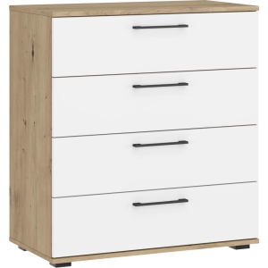 FLEX system szaf modułowych - KOMODA KM-1 dąb artisan/biały (1P=1SZT)