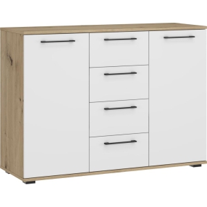 FLEX system szaf modułowych - KOMODA KM-2 dąb artisan/biały (2P=1SZT)